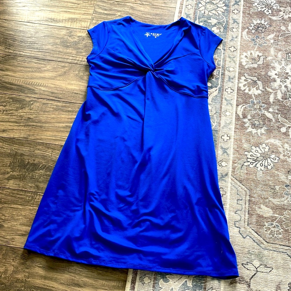 Ladies - Royal Blue Short Sleeve dress